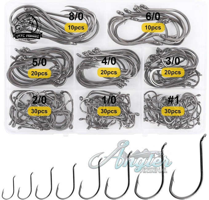 UCEC Fishing Hooks by Angler Arsenal for Catfish and Trout Fishing