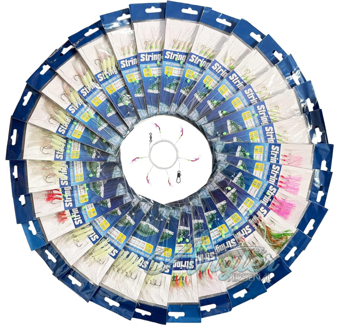 Sabiki Rigs 30 Packs Angler Arsenal High Carbon Hooks Luminous