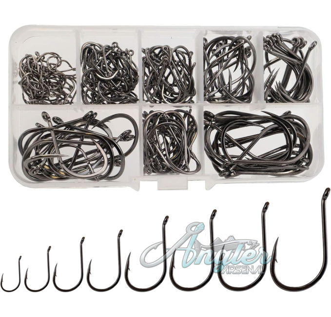 Beoccudo Fishing Hooks Set by Angler Arsenal for All Water Types