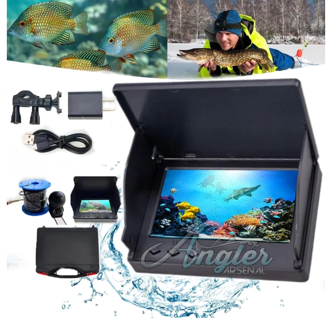 4.3-inch Underwater Fishing Camera with 220° Wide-Angle View and Night Vision at Angler Arsenal