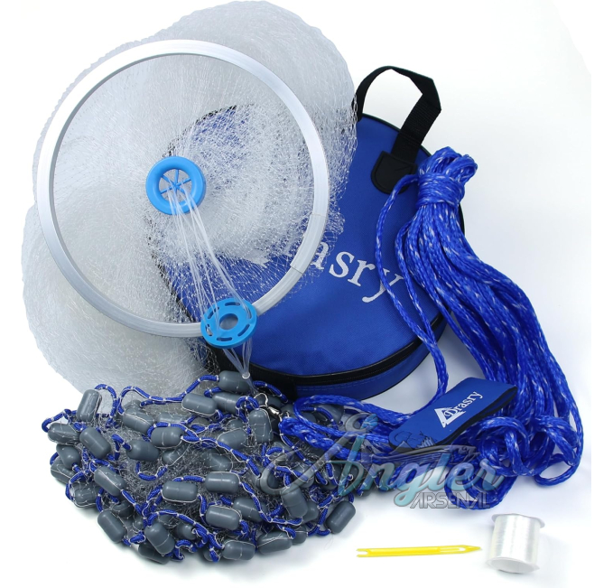 Drasry Bait Trap Cast Net with Aluminum Ring Angler Arsenal