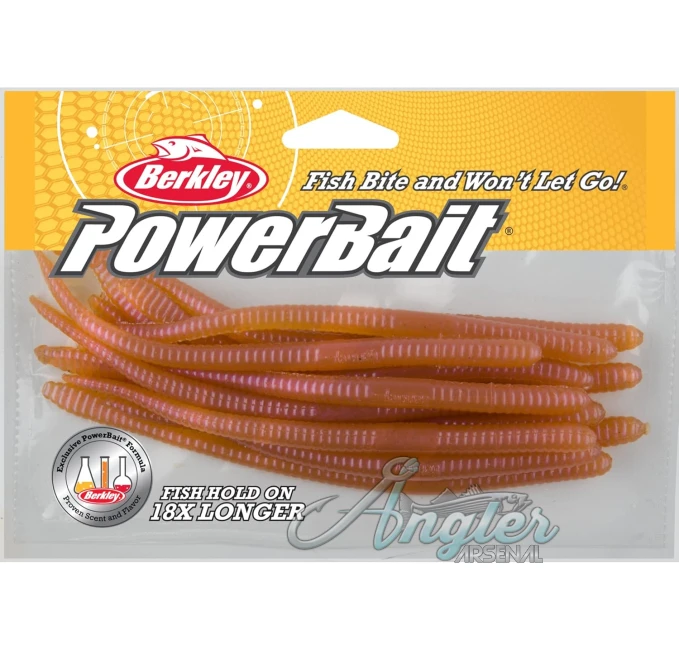 Berkley PowerBait Nightcrawler Fishing Bait Angler Arsenal 6in 13 Count
