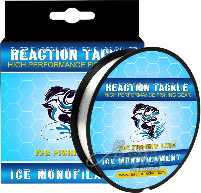 Reaction Tackle Ice Monofilament Fishing Line by Angler Arsenal