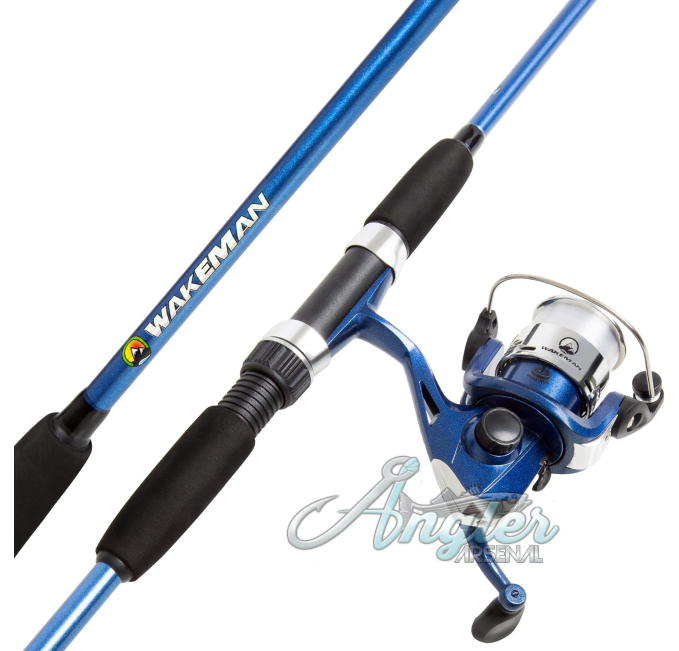 Wakeman Fiberglass Fishing Rod and Reel Combo Angler Arsenal