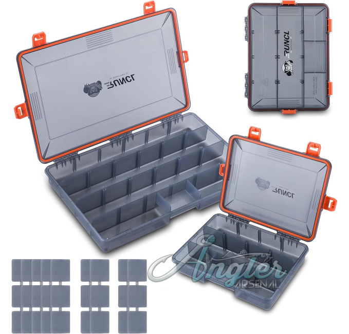 RUNCL 3600 3700 Tackle Box with Adjustable Dividers at Angler Arsenal