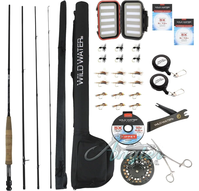Wild Water Fly Fishing Kit with Reel and Case from Angler Arsenal