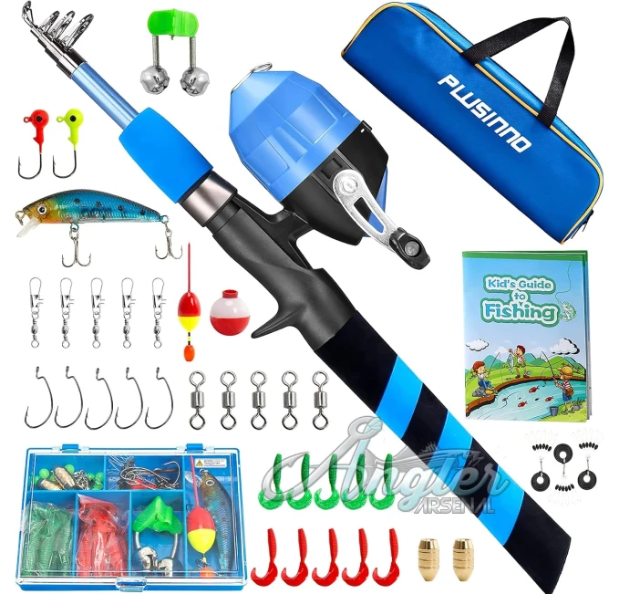 PLUSINNO Kids Fishing Pole Set available at Angler Arsenal