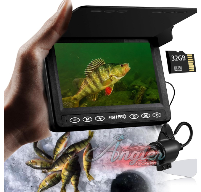 FishPRO Ice Fishing Camera 1000TVL Angler Arsenal with 32GB DVR