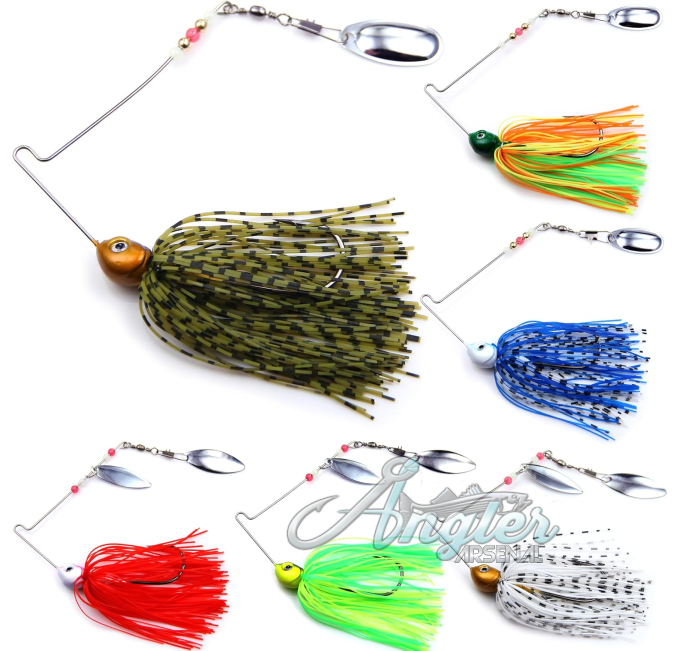 EXAURAFELIS Fishing Lures Spinnerbaits for Bass Trout Angler Arsenal