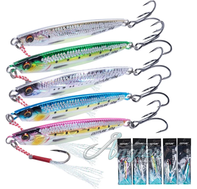 Fishing Jigs Angler Arsenal Vertical Lures with Assist Hook