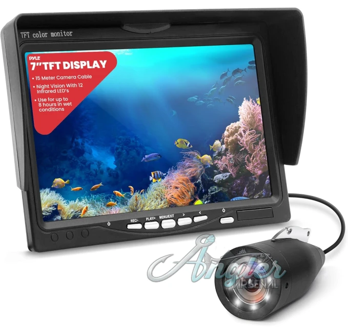 Pyle Underwater Fishing Camera LCD Monitor Angler Arsenal IP68