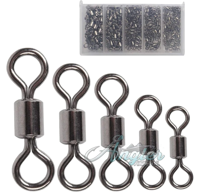 Facikono Fishing Barrel Swivels 210pcs Set by Angler Arsenal