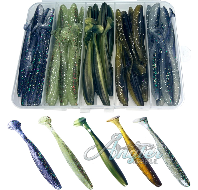 LURESMEOW Fishing Soft Plastic Lures for Bass Trout Walleye Angler Arsenal