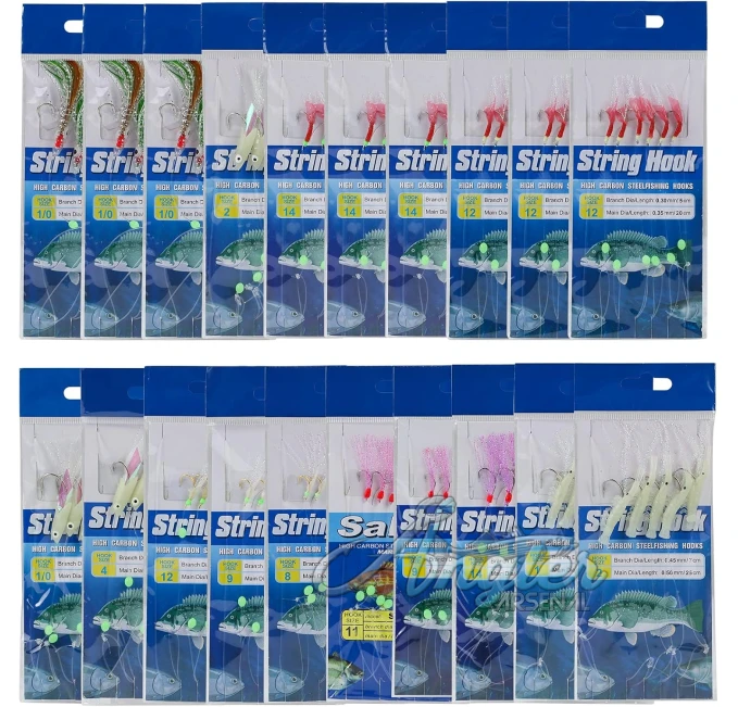 Fishing Bait Rigs with Soft Shrimp Lures Angler Arsenal Set
