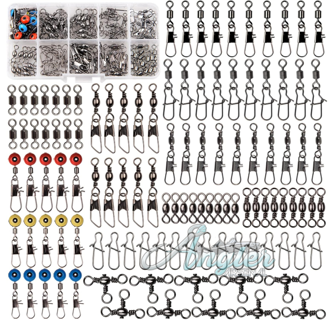 JSHANMEI Fishing Swivels Kit by Angler Arsenal for Freshwater Saltwater