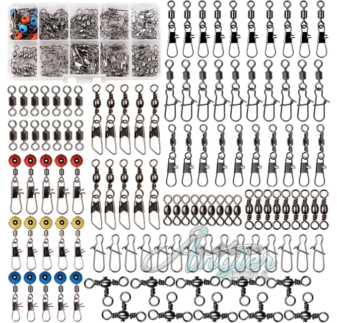JSHANMEI Fishing Swivels Kit by Angler Arsenal for Freshwater Saltwater