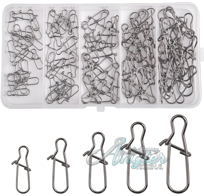 Duo Lock Fishing Snap Kit 100pcs by Angler Arsenal Stainless Steel