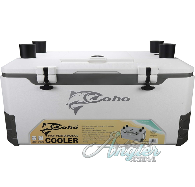 High Performance Ice Chest with Fish Ruler Angler Arsenal