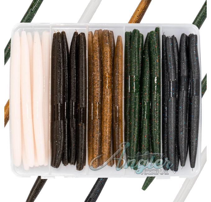 Bombrooster Rubber Worms Soft Plastic Lures Angler Arsenal 4 5 Inch