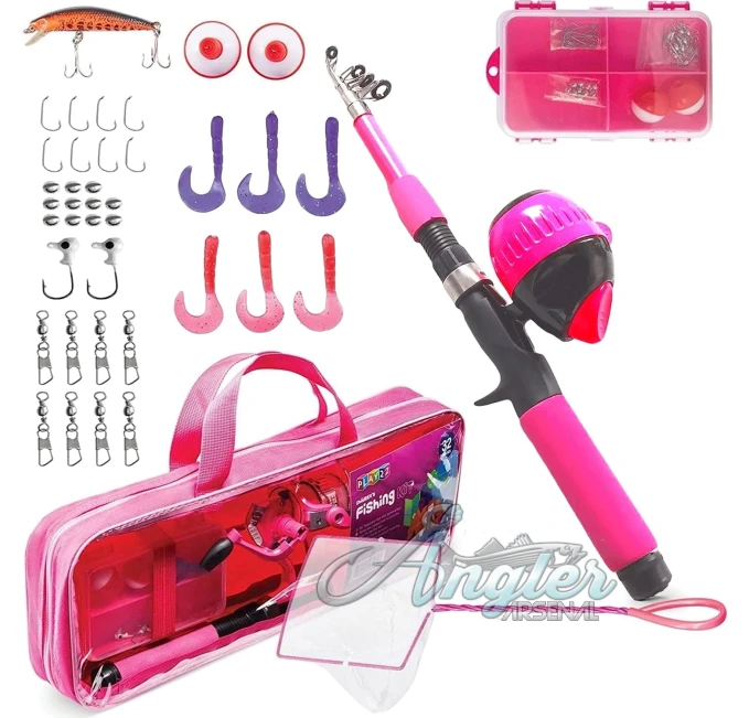 Play22 Kids Fishing Pole Set with Tackle Box at Angler Arsenal