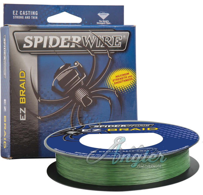 SpiderWire EZ Braid 10lb 300yd Moss Green Braided Line Angler Arsenal