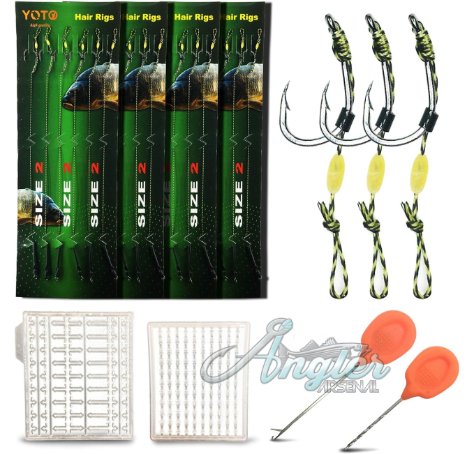 Carp Fishing Hair Rigs Angler Arsenal 24Pcs Swivel Boilies