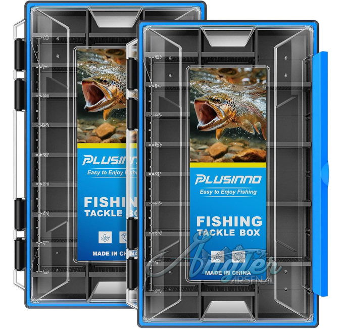 Plusinno Fishing Tackle Box with Removable Dividers Angler Arsenal