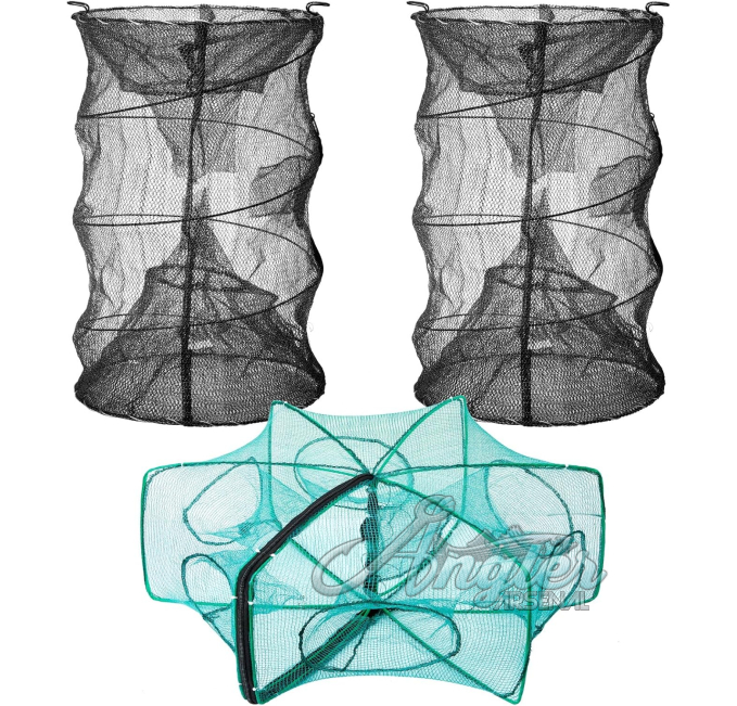 Collapsible Crawfish and Crab Fishing Trap Net by Angler Arsenal