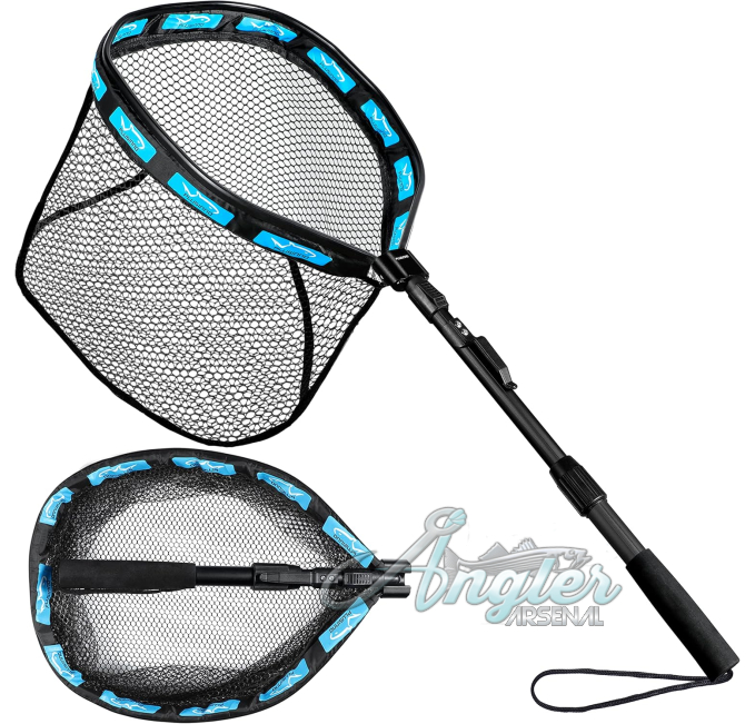 PLUSINNO Floating Fishing Net Angler Arsenal Rubber Coated Landing