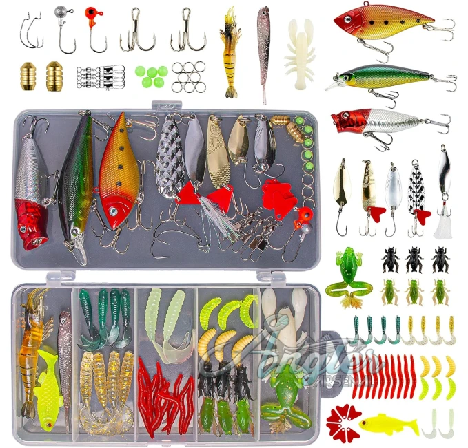 GOANDO Fishing Lures Kit for Bass and Trout Angler Arsenal