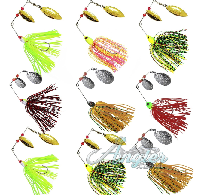 Spinner Baits Fishing Lures Kit Angler Arsenal Buzz Bait Jigs
