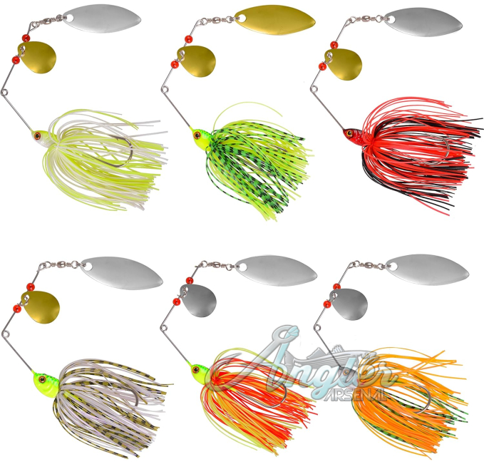 Spinner Baits Bass Fishing Lures Kit Angler Arsenal Swimbaits