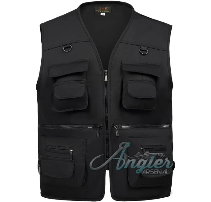 TOLOER Men's Summer Fishing Vest Waterproof Quick Dry Angler Arsenal