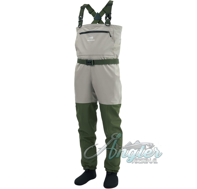 BASSDASH Fly Fishing Waders at Angler Arsenal Waterproof Design