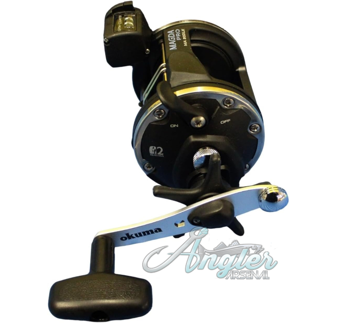 Okuma Magda Pro Line Counter Reel Black Silver MA-30DX Angler Arsenal