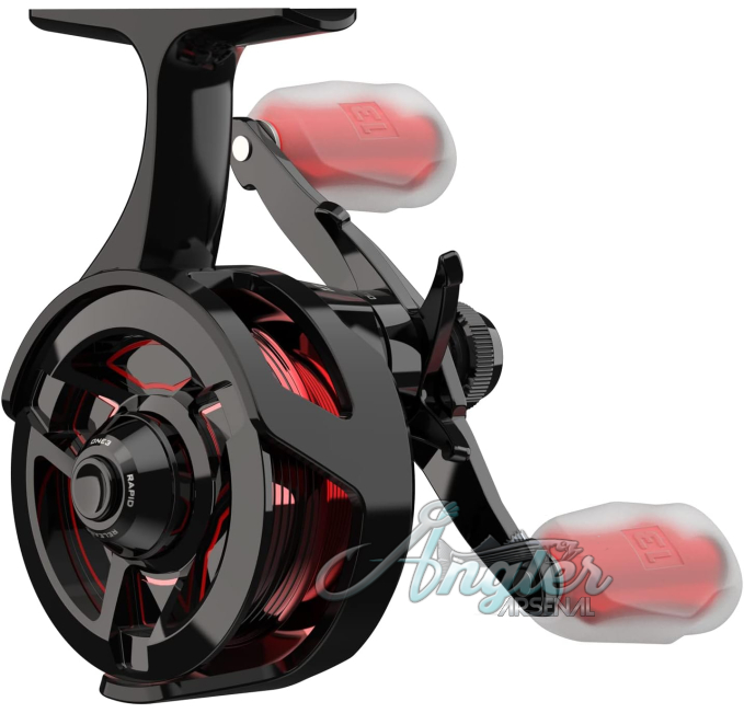 13 FISHING Descent Aluminum Inline Ice Fishing Reel Angler Arsenal