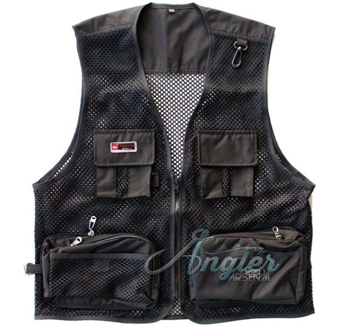Rizanee Foldable Outdoor Fishing Camping Mesh Vest Angler Arsenal