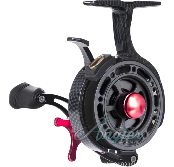 KTGCOZS Ultra Portable High Foot Ice Fishing Reel with Smooth Drag Angler Arsenal