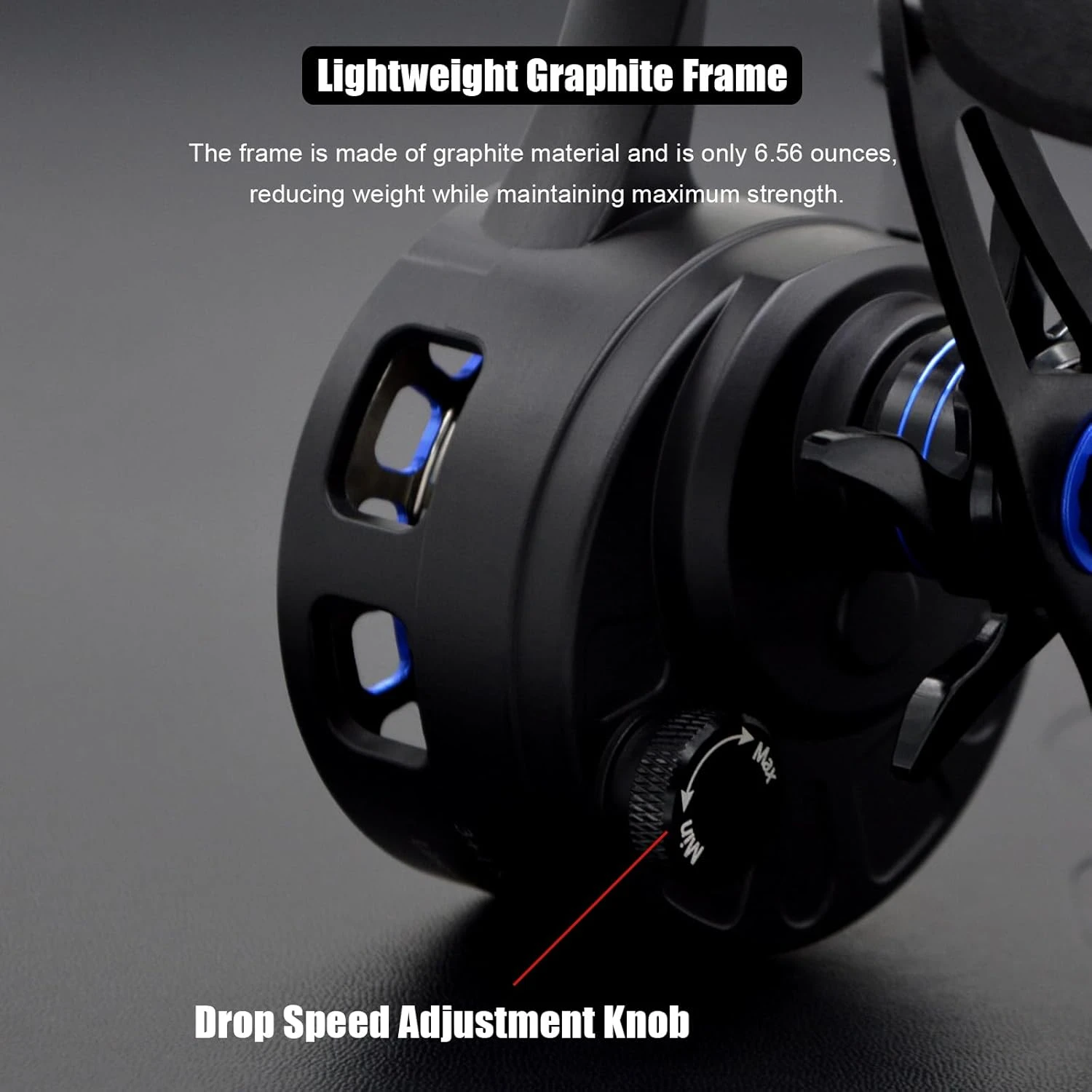 Inline Ice Fishing Reel 3.21 High Speed Gear Ratio for Anglers Angler Arsenal - Image 2