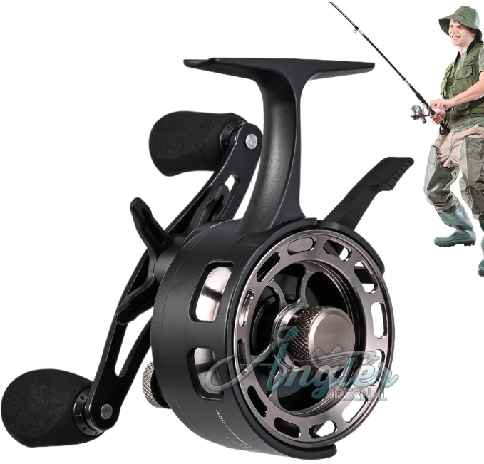 3 Plus 1 Bearing All Metal Ice Fishing Reel Left Hand Angler Arsenal