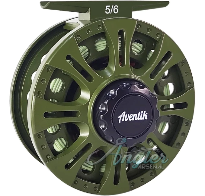 Aventik HVCE Graphite Fly Reel Large Arbor with Line Angler Arsenal