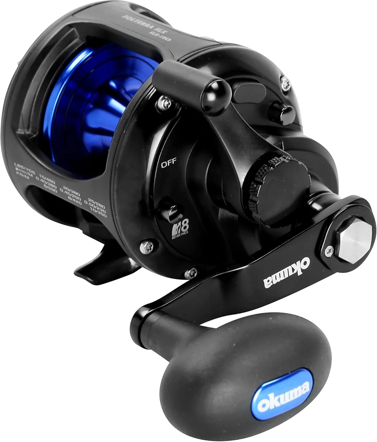 Okuma Solterra SLX Lever Drag Reel Angler Arsenal SLX-10Lb 380yds-20lb