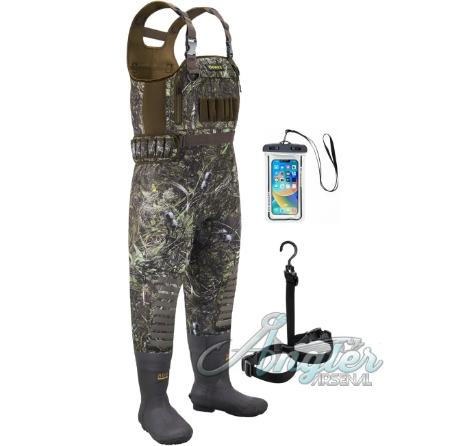 Gonex 800G Insulated Fishing Waders Waterproof Camo Design