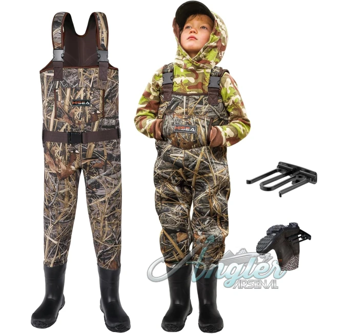 HISEA Kids Chest Waders by Angler Arsenal Neoprene Duck Hunting Waders