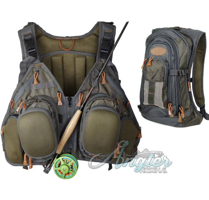 Aventik Fly Fishing Vest Backpack Chest Pack for Anglers Angler Arsenal
