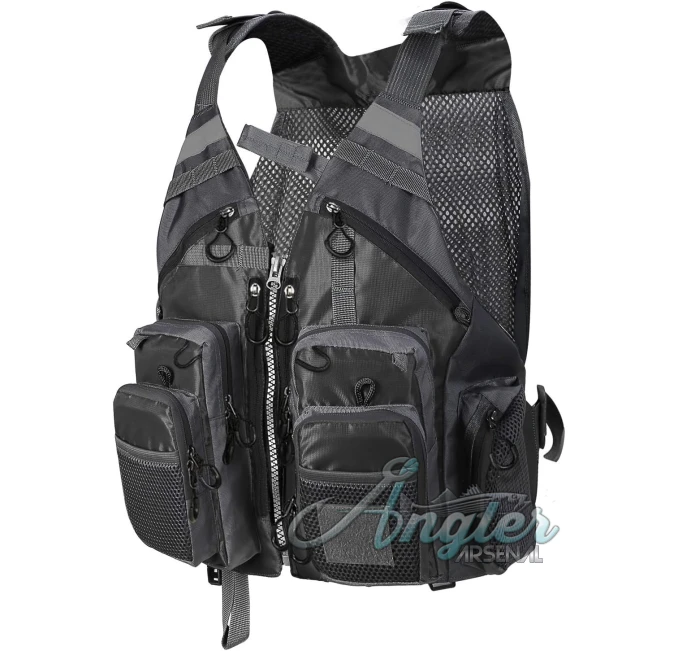 PELLOR Fly Fishing Vest with Multi Pockets for Outdoor Use Angler Arsenal
