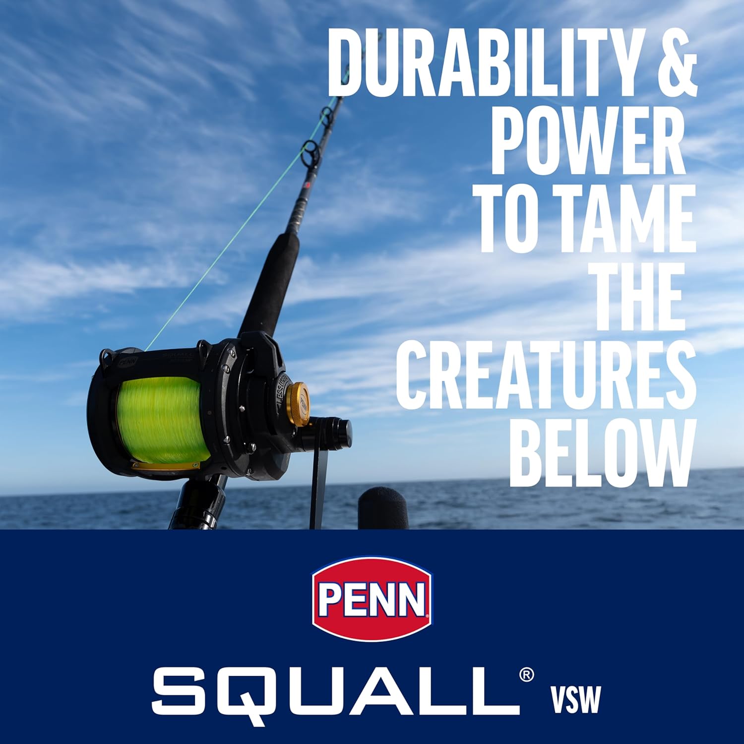 Penn Squall II Two Speed Reel Angler Arsenal Fishing Gear - Image 2