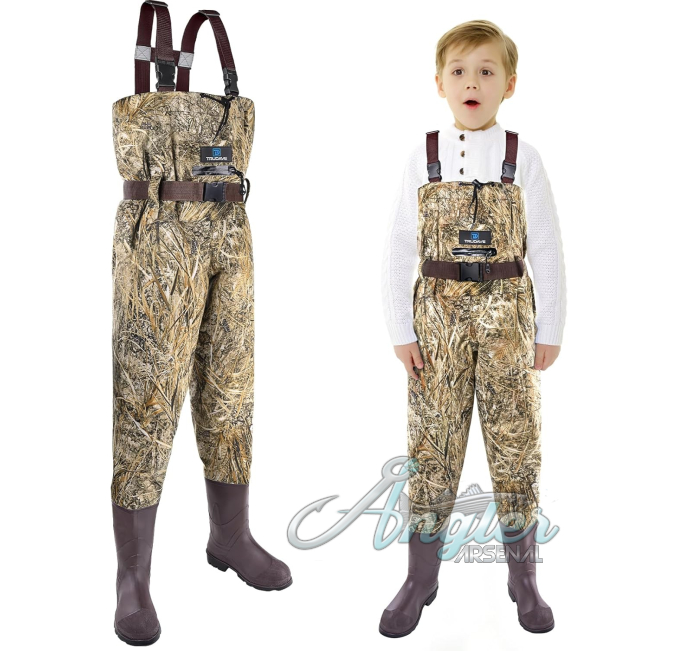 Trudave Youth Waterproof Waders Angler Arsenal for Fishing